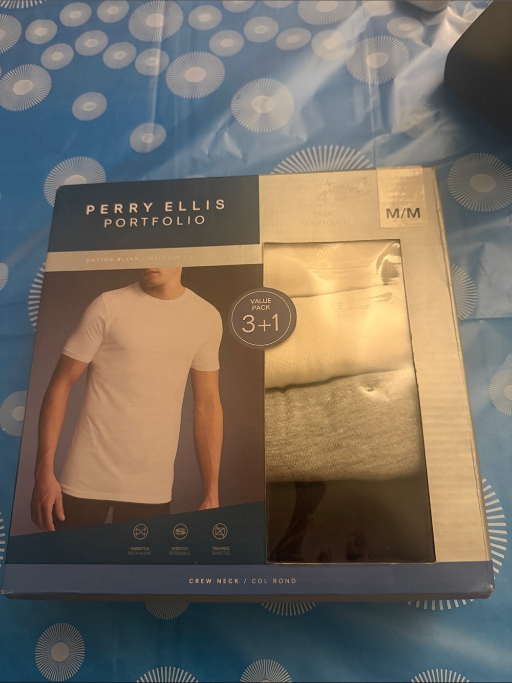 Perry Ellis White Short Sleeve Crew Neck Tee Pack - White never worn